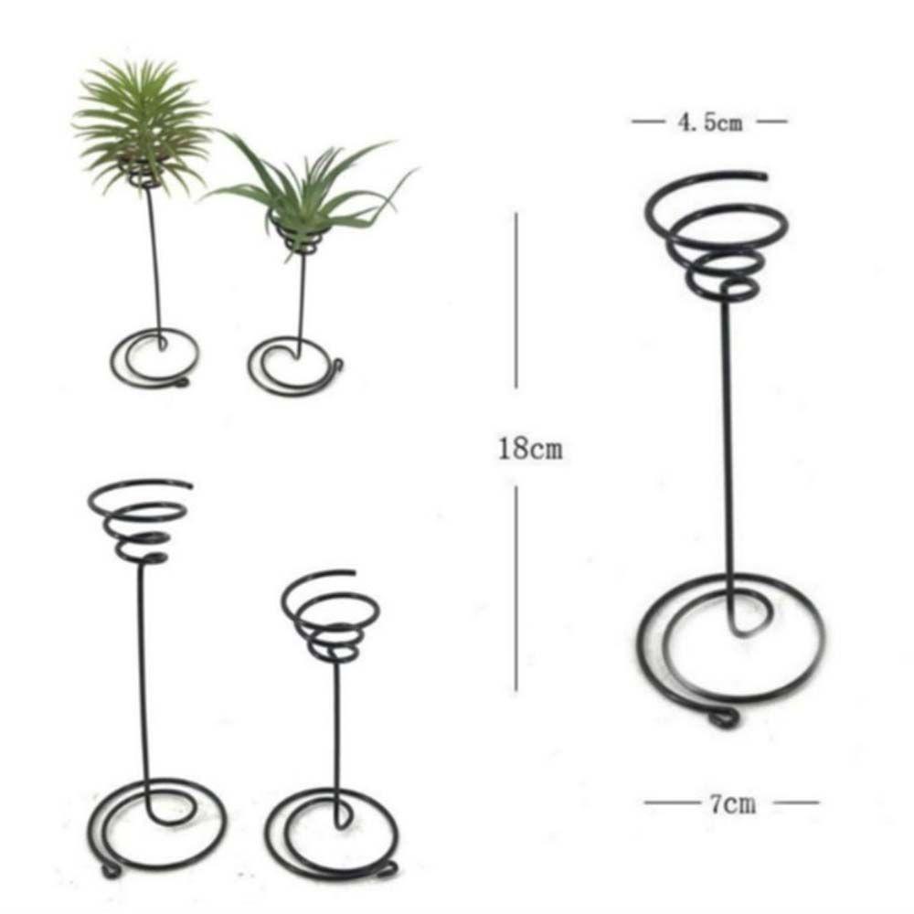 [Elegan] Air Plant Pot Stand Mini Metal Vase Holder Decor Display Rak Wadah