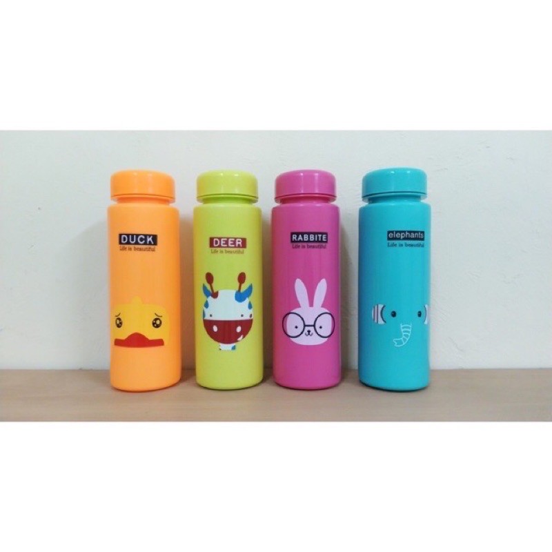 `ღ´ PHINKL `ღ´ ᗩᑕᑕEᔕOᖇIᔕ botol minum karakter anak souvenir ultah nikah wedding