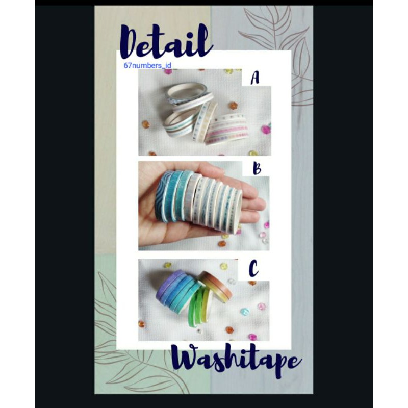 

Washitape Color Series Set 10 pcs