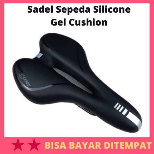 Jok Sadel Sepeda Bike Saddle Silicone Gel Cushion / Cover Bantalan Jok Sadel Tempat Duduk Dudukan Ku