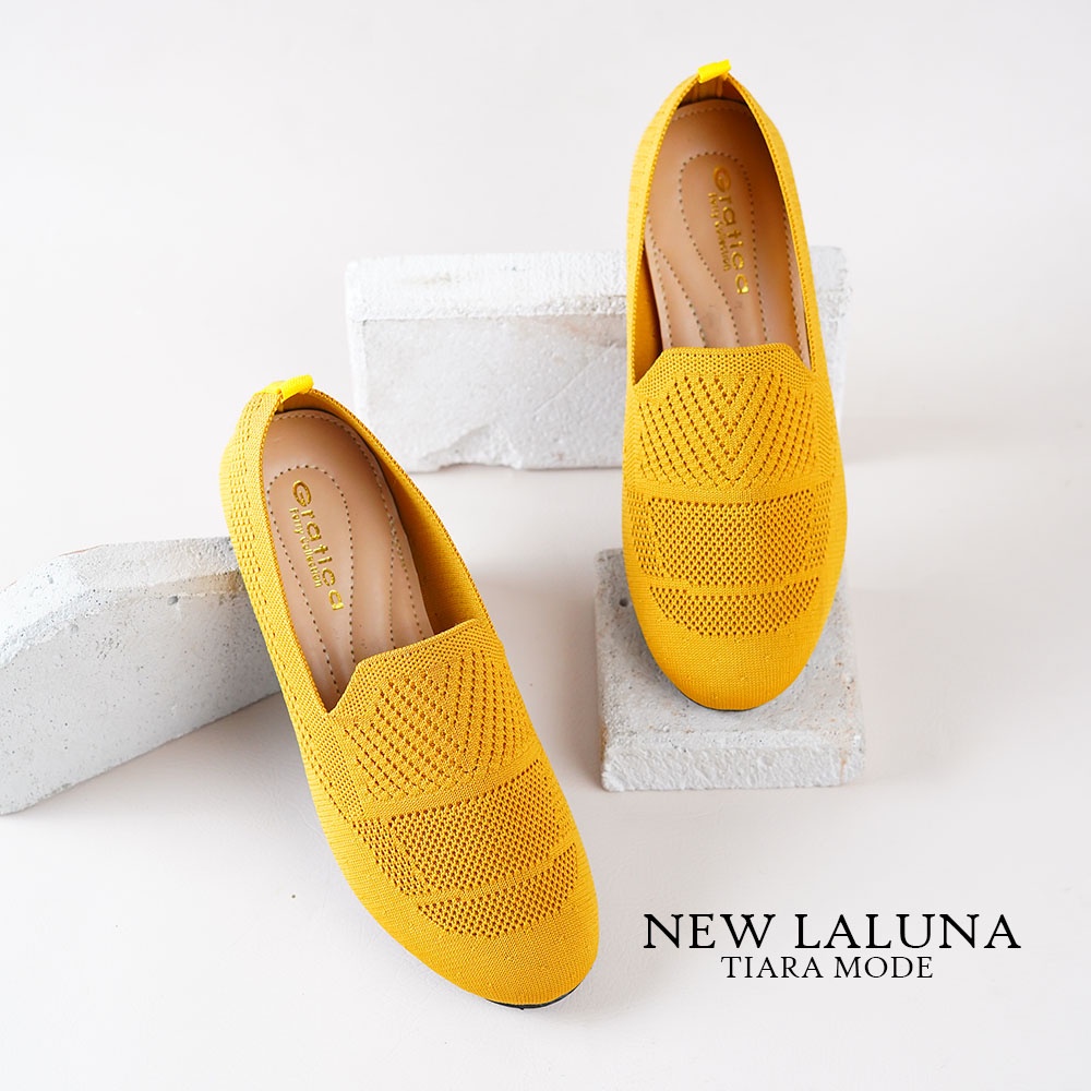 Sepatu Wanita Terbaru 2023/New LALUNA/Sepatu Kekinian/Sepatu Flat Slip-On/Sepatu Balet/Sepatu Flat &amp; Ballerina/Gratica Original/Rajut Import