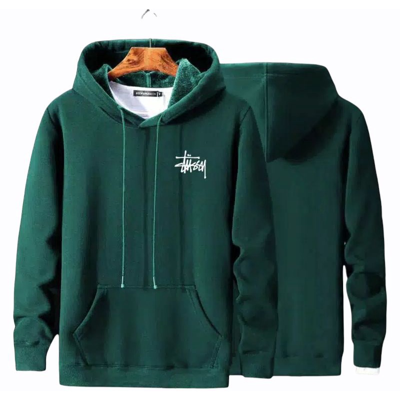 Stussy - Sweater Hoodie Stussy Pulover Jumbo Pria Dan Wanita Fleece Premium Tebal Termurah - COD