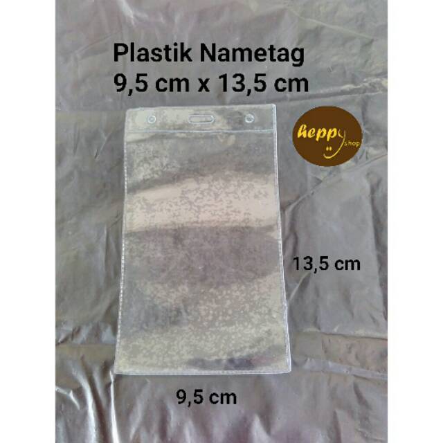 

Plastik Nametag 9,5 cm x 13 cm ID Card Name Tag