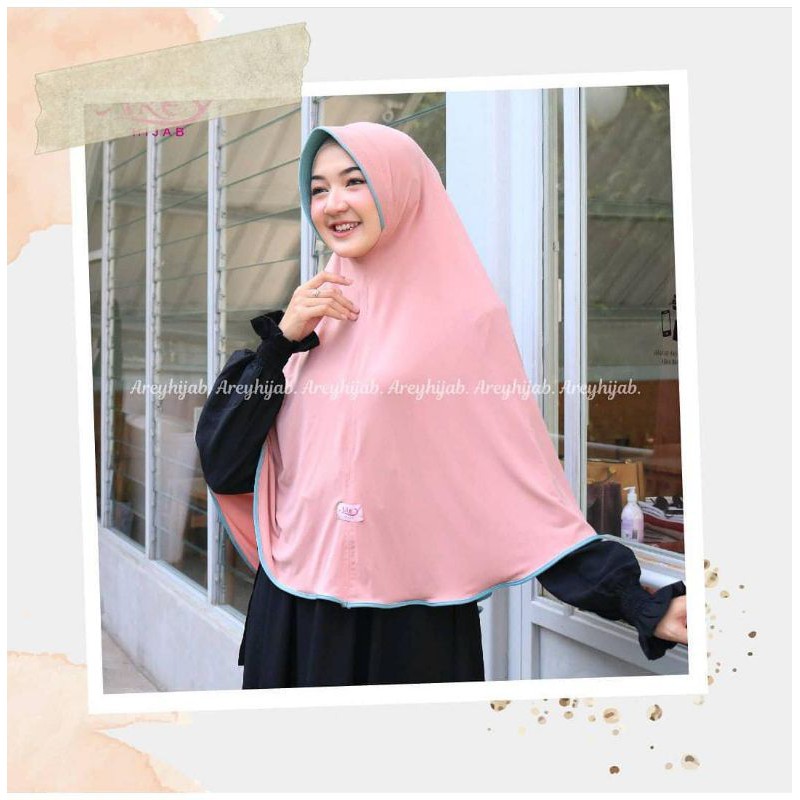 JILBAB HIJAB INSTAN AREY SYARI LIST ORIGINAL