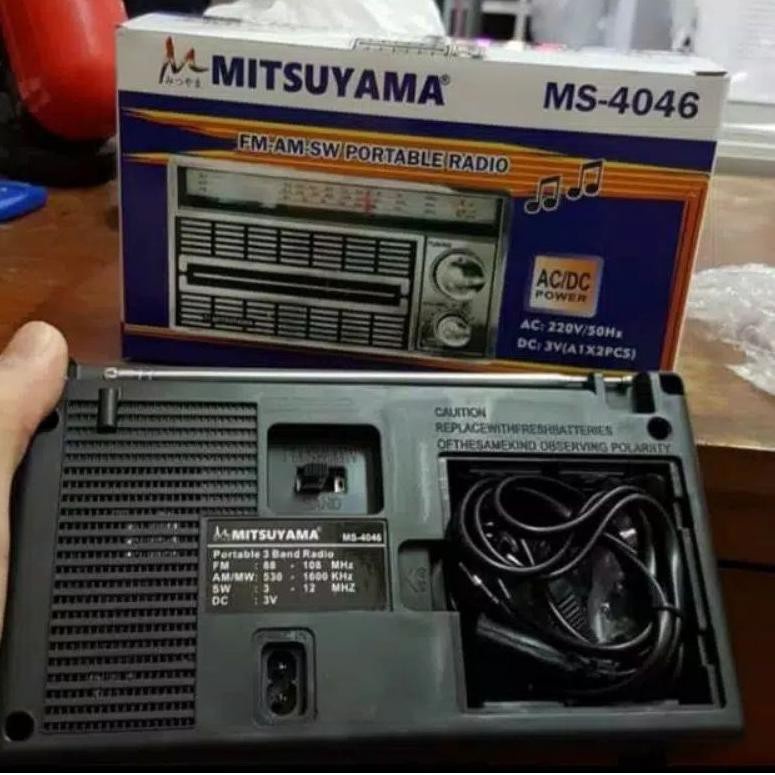 COD Radio Mitsuyama MS-4046 Portable Ac dan Dc - Radio Jadul FM/AM/SW PROTABLE RADIO / RADIO MITSUYAMA MS-4020BT SERI 4046