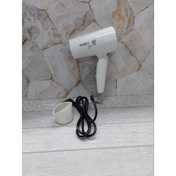 Hairdryer Lipat Travel 1200W Hair Dryer Kemey KM 368 ORIGINAL