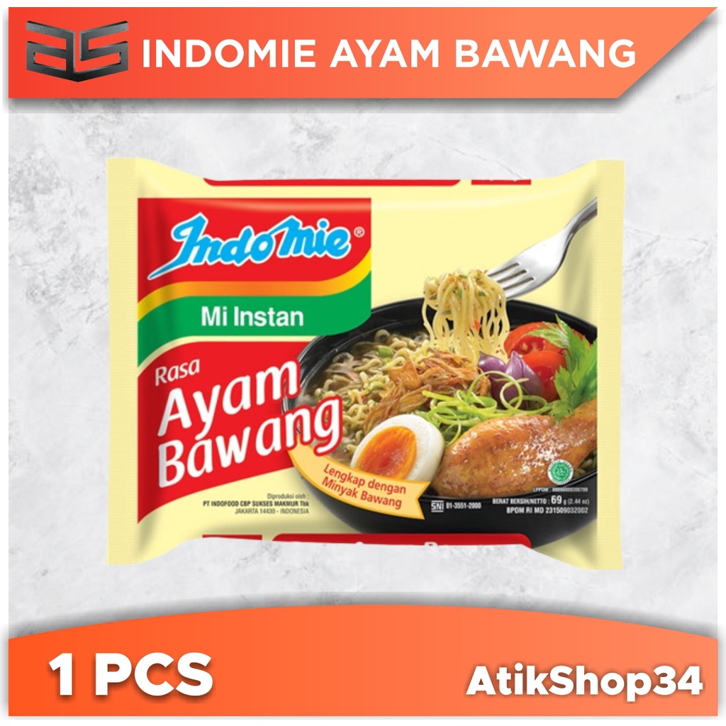 

INDOMIE AYAM BAWANG / MIE INSTAN RASA AYAM BAWANG