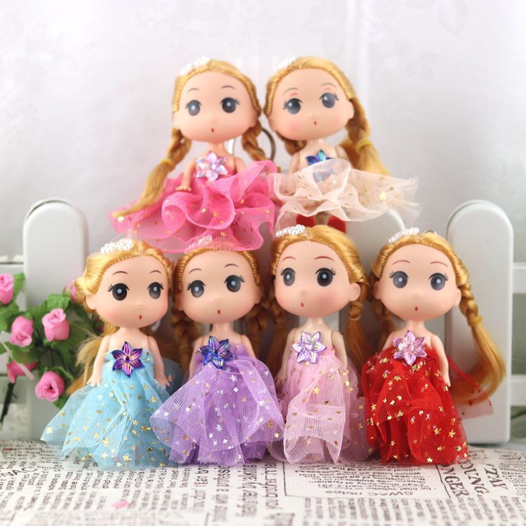 1 Pcs Random New Hot Sale 12 cm Boneka Lucu Barbie Mainan Tas Liontin Gantungan Kunci