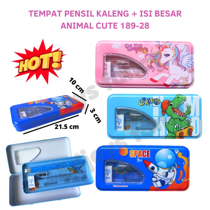 

Kusus Hari Ini Tempat Kotak Pensil Anak Kaleng Paket Alat Tulis Set Space Robot 189 Limited