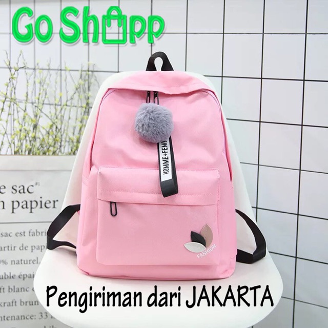 Tas Backpack Wanita Import High Quality - Tas Backpack Import - Tas Ransel Wanita - Tas Wanita Terbaru - Backpack Korea Import - Tas Sekolah Besar - Tas Ransel Sekolah [BK05]