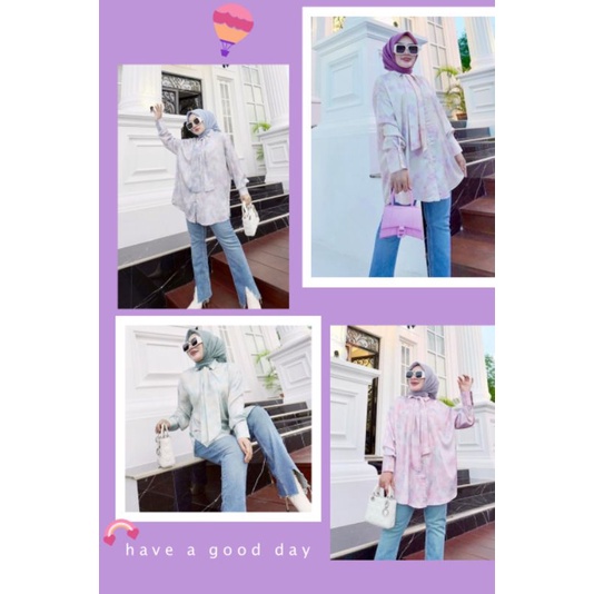 Blouse Shellasaukia ORI Tie dye cantik
