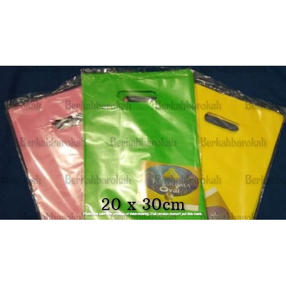 Tas Plastik Olshop kharisma Hd Oval Pound Polos 20 x 30 (50pcs)
