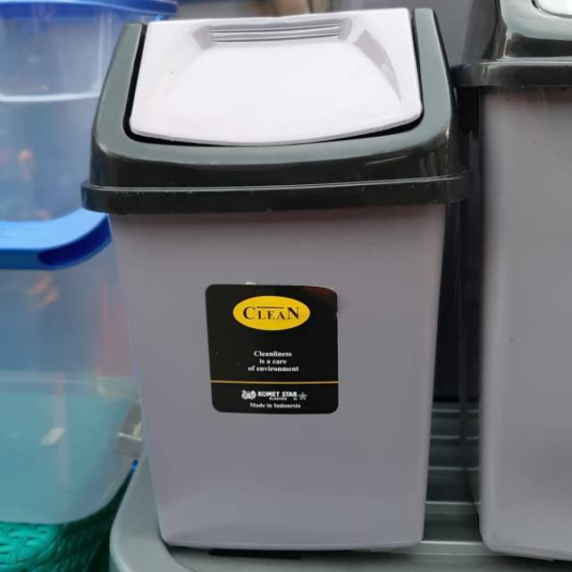 Tempat Sampah 5L Komet Star Abu Abu