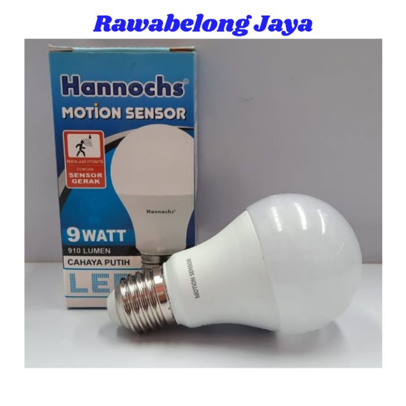 LAMPU MOTION SENSOR HANNOCHS 9 WATT