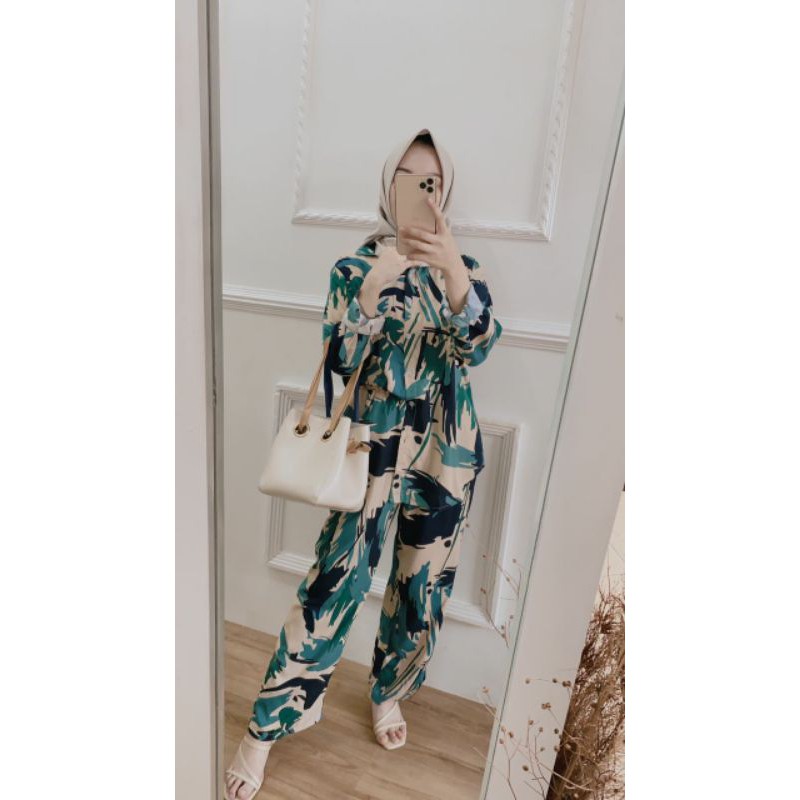 Homey Set Series - Teal Abstract