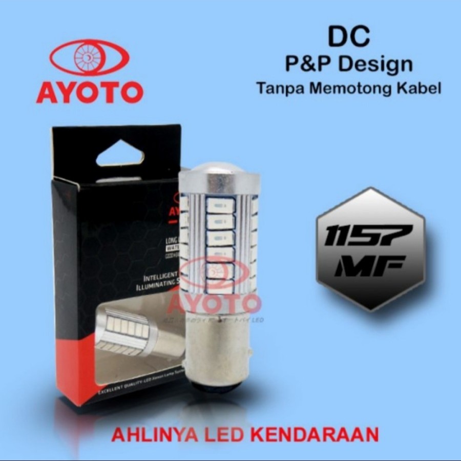 Lampu Stop Rem Lamp LED AYOTO 1157 MF Aksesoris Variasi Motor Mobil Stoplamp Ayoto 1157MF