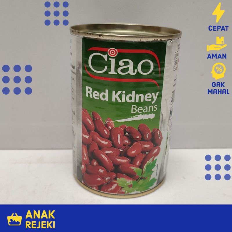 

Ciao Red Kidney Beans 400gr - Kacang Merah Kaleng Import Italy