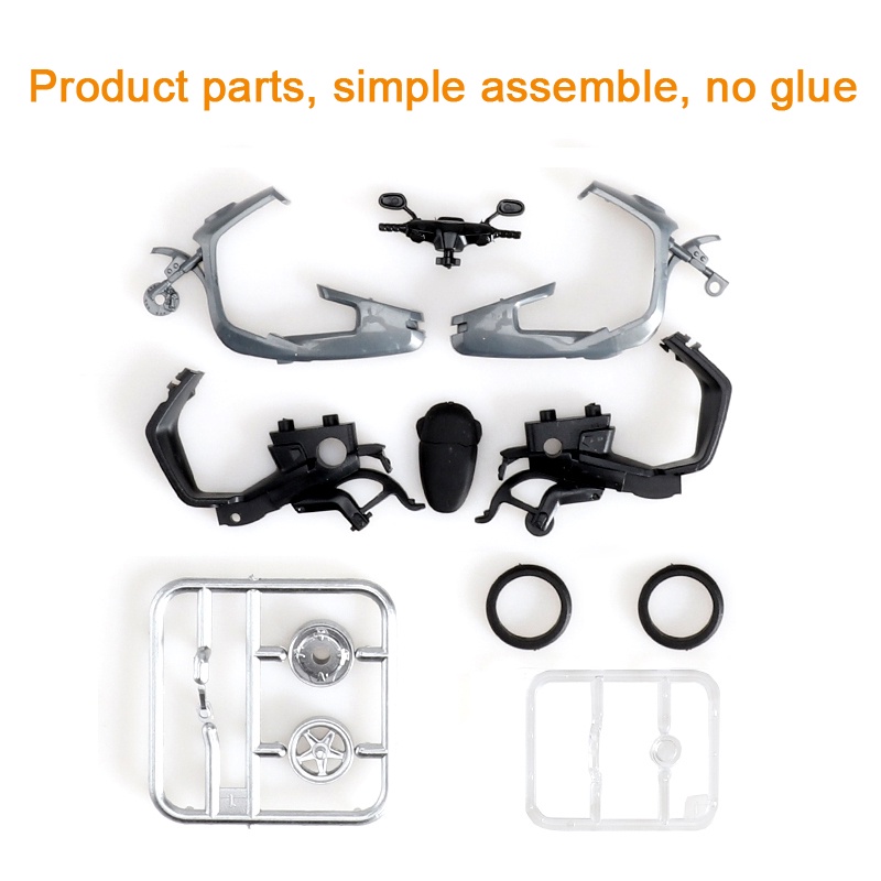 6pcs Miniatur Motor Klasik Elektrik 4D Skala 1 / 24 Bahan Plastik Untuk Koleksi / Hadiah