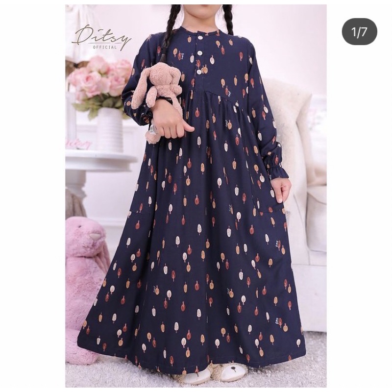 Little tree midnight blue ditsy april 2022 size 7