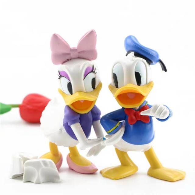Figure Donald Deasy Donal Bebek Desi Bebek Pajangan Miniatur Topper Kue Shopee Indonesia