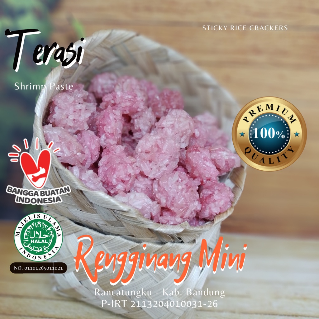 

Rangginang Mini Mentah Terasi 250 gram