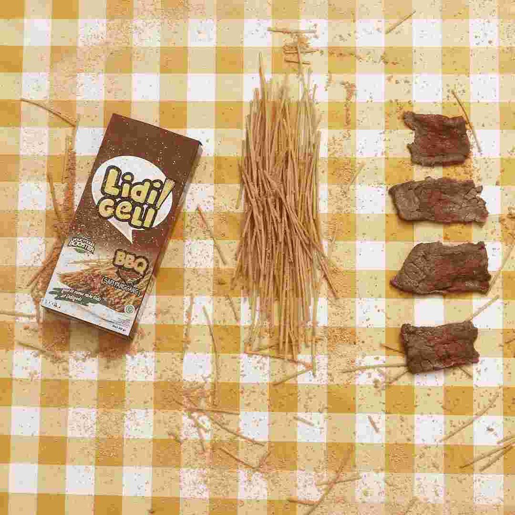 

[ yasmie ] LIDI GELI - Snack / Cemilan Lidi Rasa Barbeque - LIDI BARBEQUE