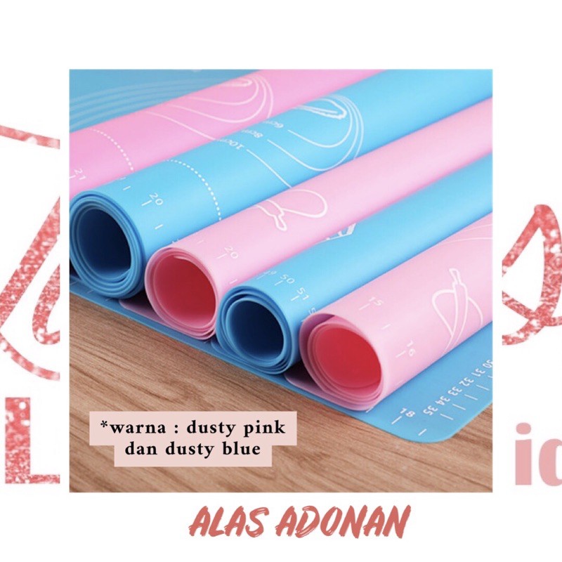 #LC-HL Alas Baking 50x40 cm Adonan Silikon / Baking Mat