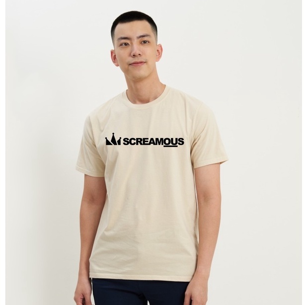 Kaos Cowok Oblong Kasual Screamous  Cotton Combed 30s Lengan Pendek | Kaos Ditro Bandung | Kaos Murah | kKaos Pria | Baju Kaos Putih | Baju Kaos Distro Cowok | Kaos Pria Hitam | Kaos Pria Keren