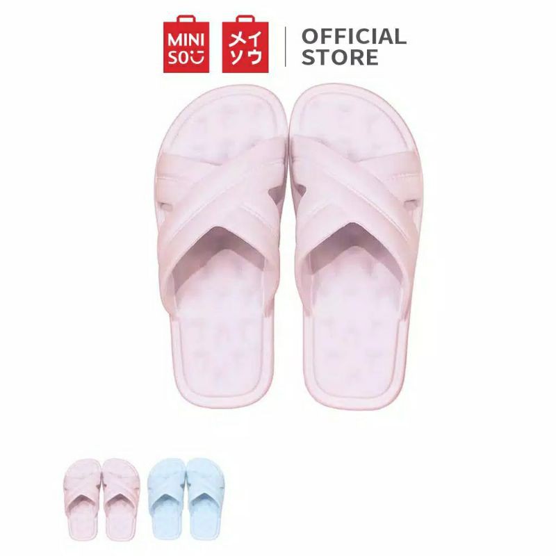 Miniso official X strap unisex slippers / sandal karet / sandal slipper miniso