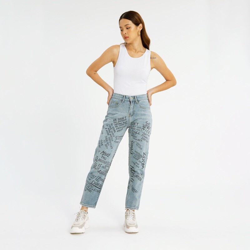 VIERLIN - Jeans 7295 - HIGH WAIST JEANS BOYFRIEND