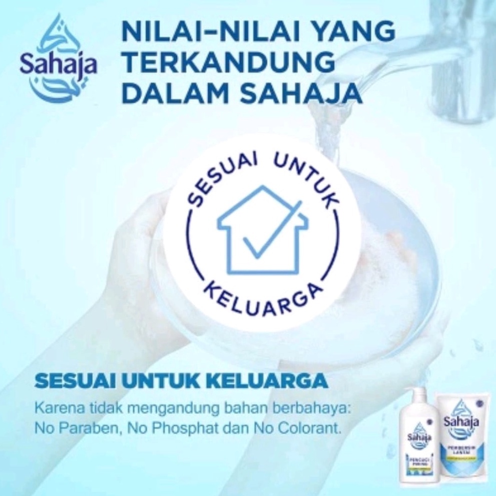 SAHAJA Sabun Cuci Piring Jeruk Nipis Pouch 60 mL