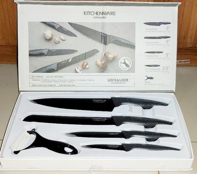 Ready Pisau By Lock N Lock Set Warna Warni Dan Full Black Isi 5set Original Promo Sampe Tgl 12 Agust