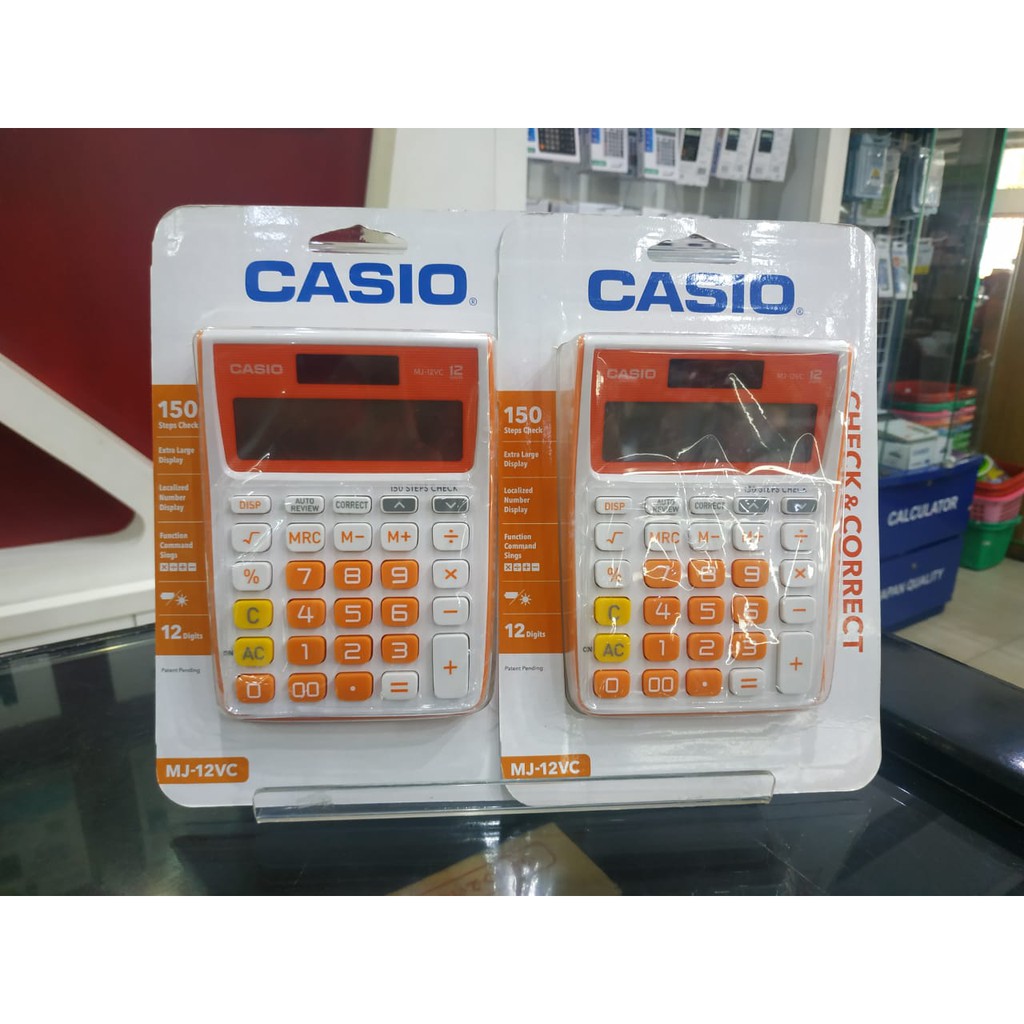 

JUAL KALKULATOR CASIO TYPE MJ-12 VC-RG
