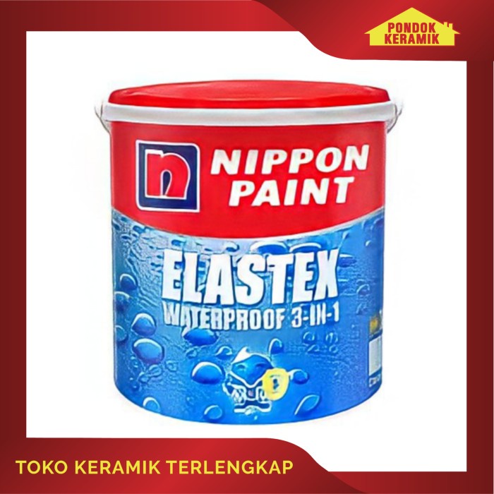 Jual Nippon Paint Elastex Waterproof White Kg Shopee Indonesia