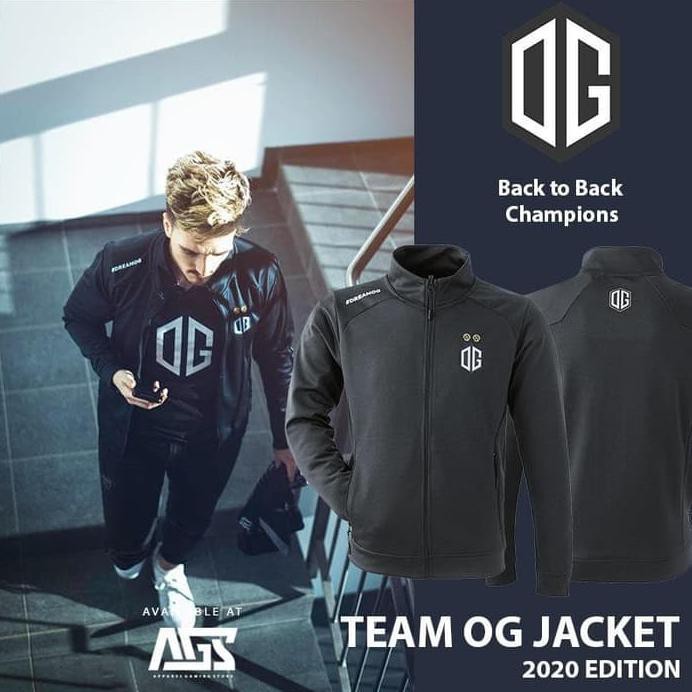 JAKET TEAM OG TRACKER | TI9 DOTA2 THE INTERNATIONAL 2019 - HITAM, L