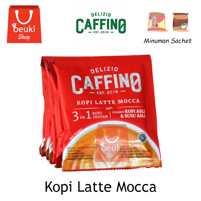 

Delizio Caffino Mocca Kopi Instan 3in1 Kopi Susu Asli - 10pcs x 20gr