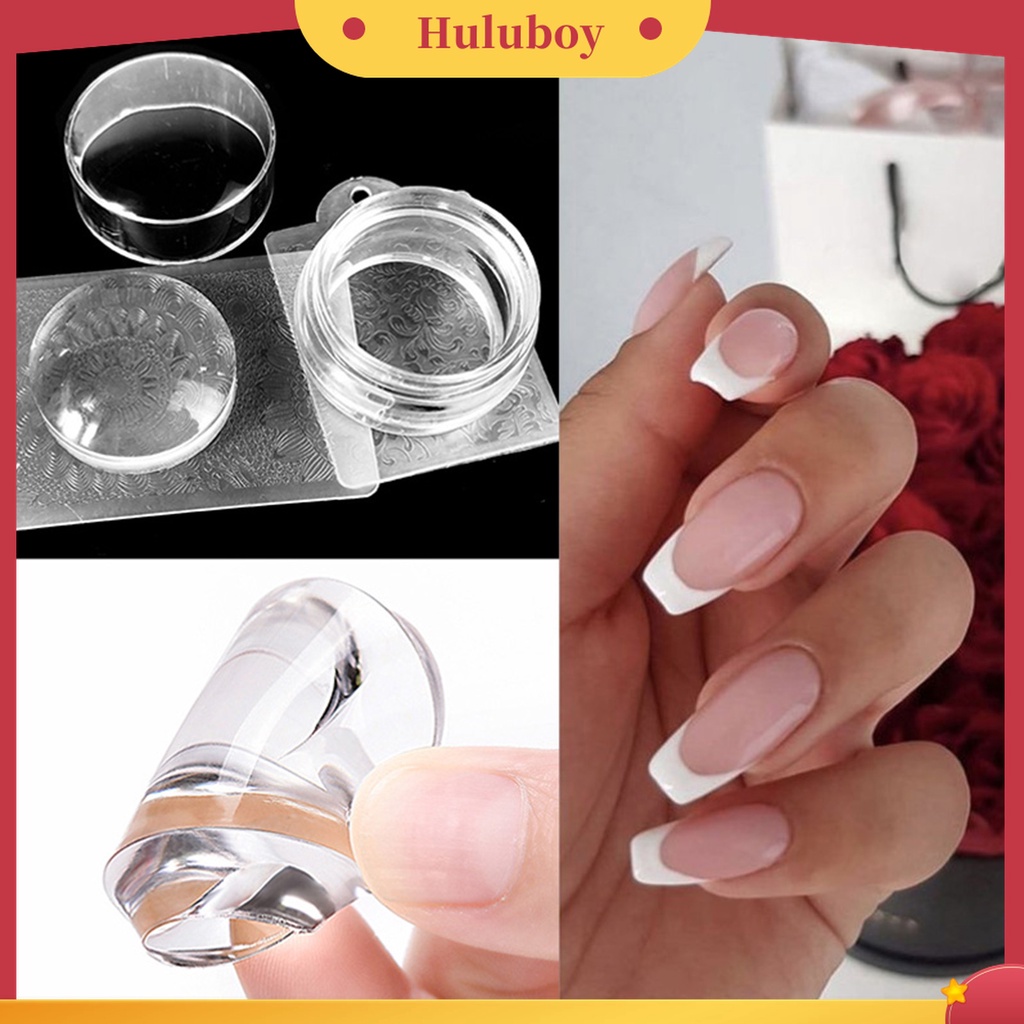 Huluboy Huluboy♡ Stempel Jelly Silikon Transparan Bentuk Catur Untuk Manicure