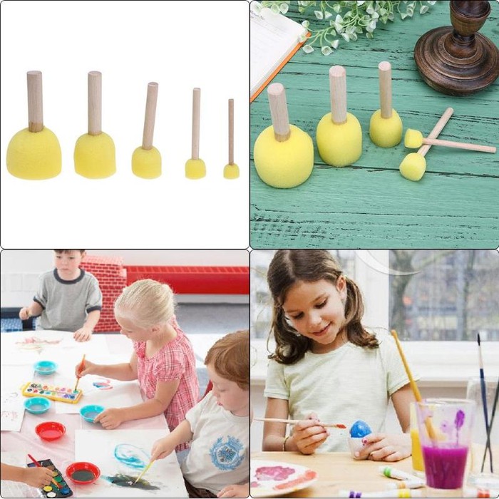 Sponge Brush - Kuas Lukis Anak Bahan Spons