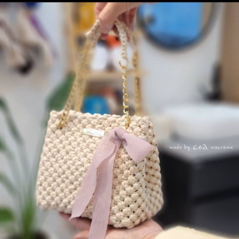 tas rajut / tas macrame / tas tyarn / tas handmade / tas wanita handmade
