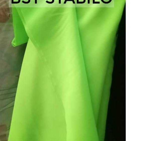 Update BAHAN KAIN BSY POLOS WARNA STABILO HIJAU KUNING ORANGE / BAHAN KAIN SERAGAM METERAN YARD