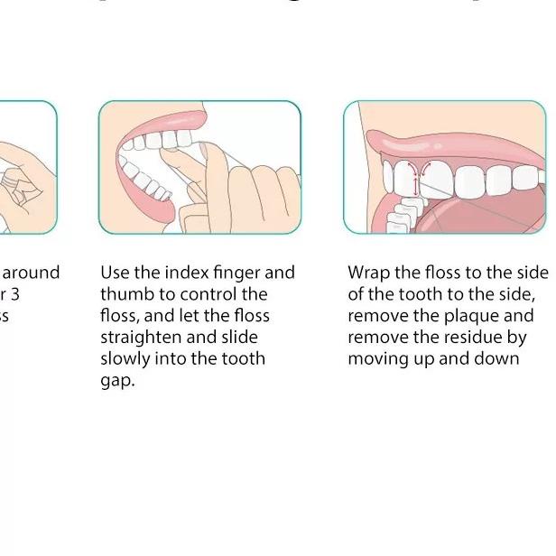 ✷ Dr Bei Dental Floss Roll Teeth Flossing 50M/Pack Benang Gigi ♢