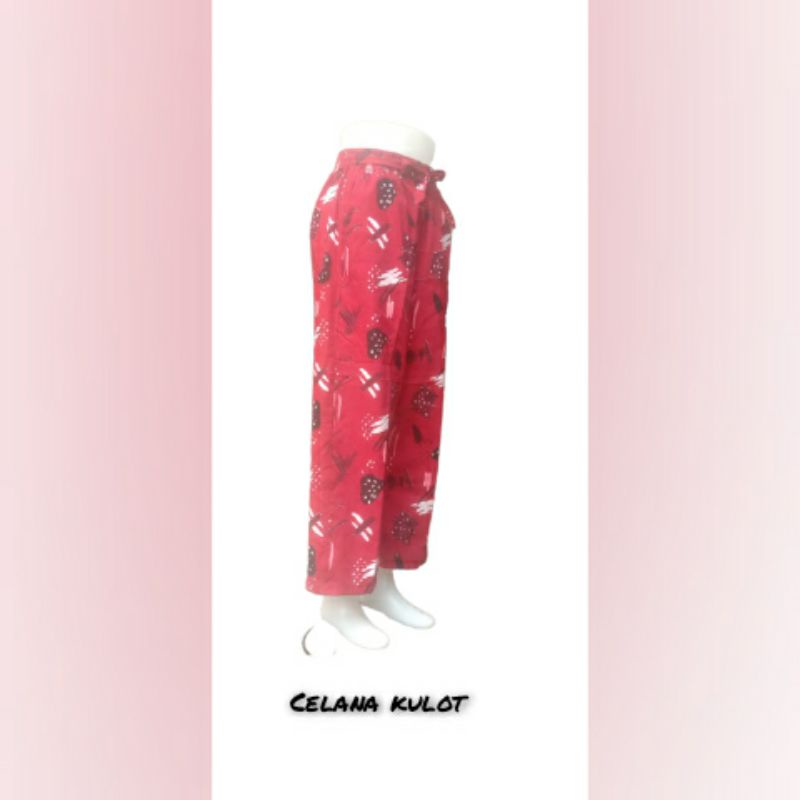 Joger Pants Wanita Bahan Katun Rayon Motif