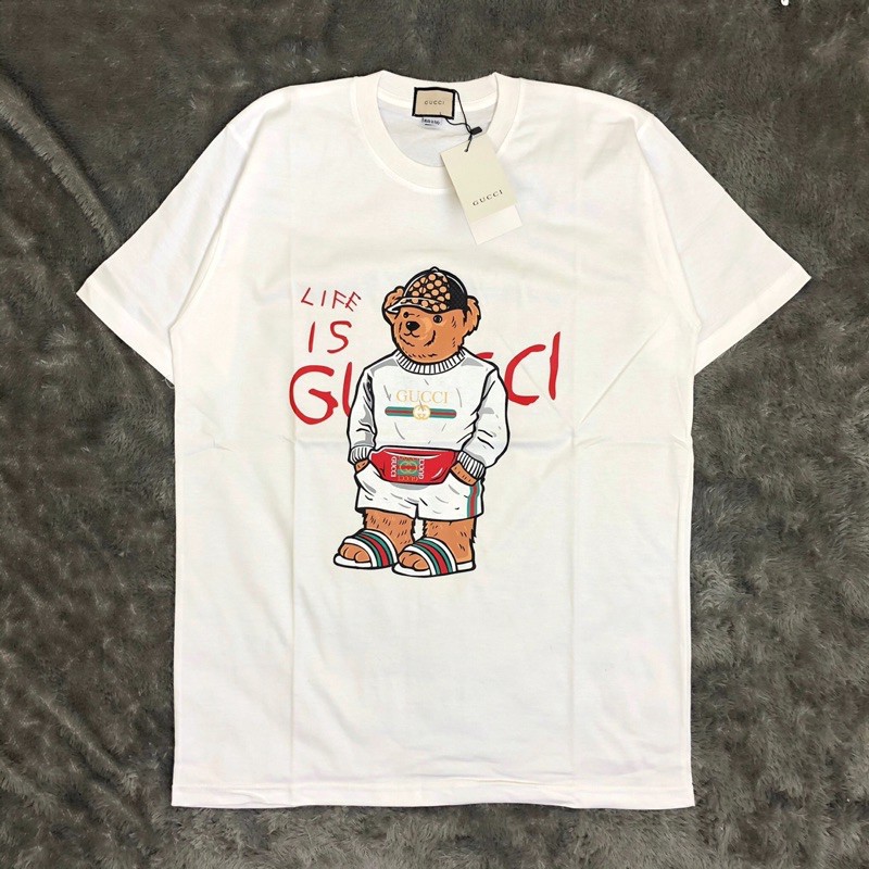 gucci bear parody tee