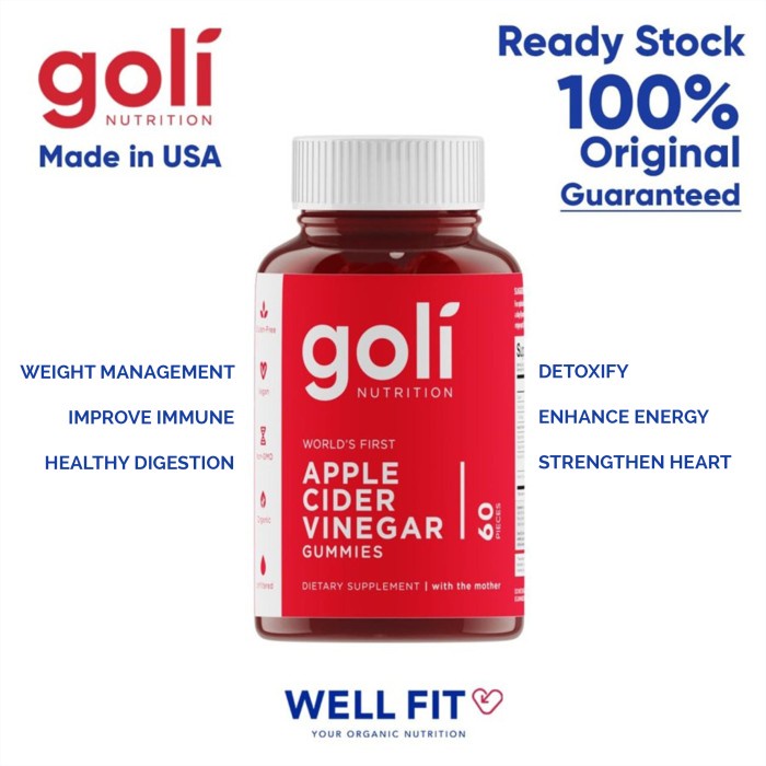 Official GOLI ACV (Apple Cider Vinegar) Gummy