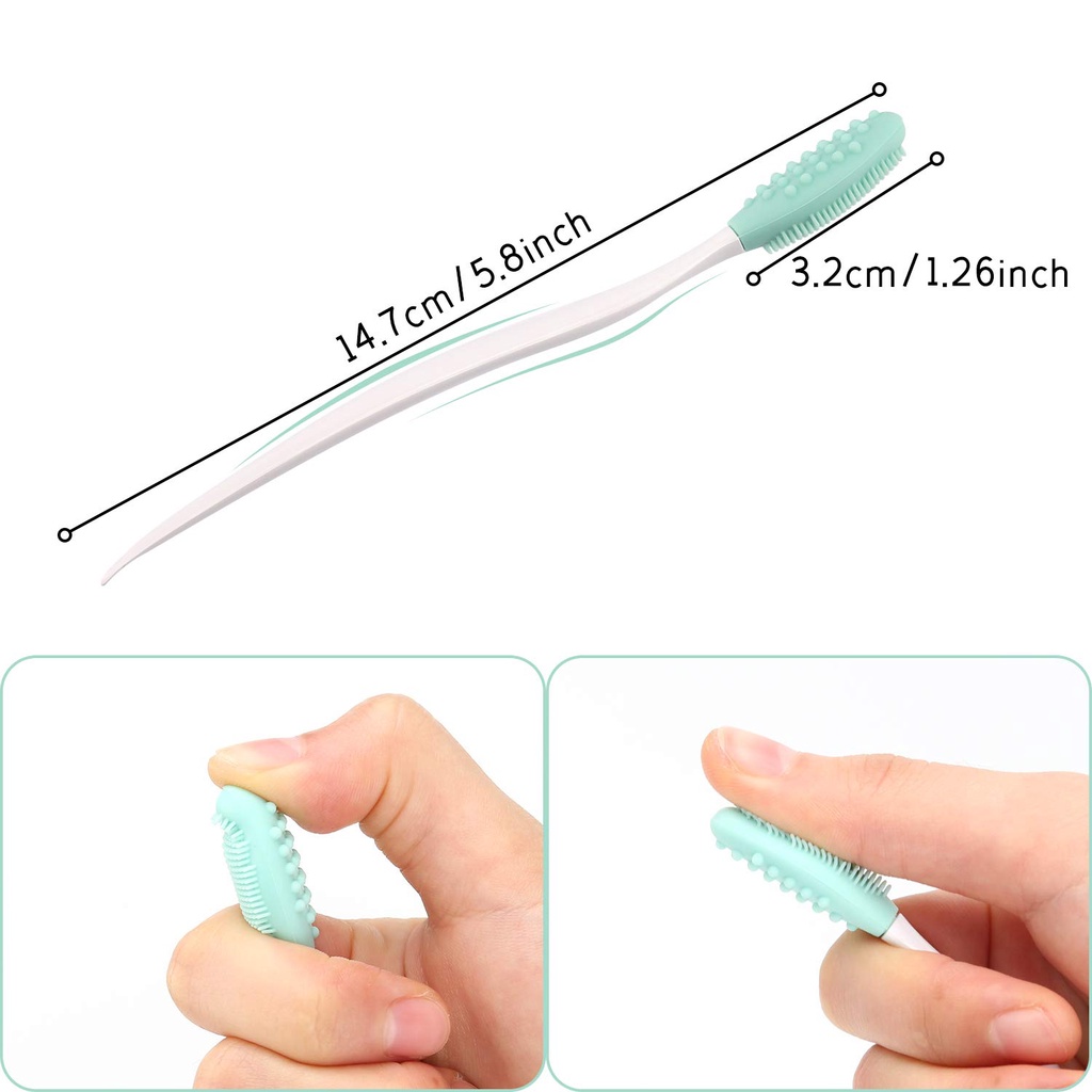 Double-Sided Silicone Exfoliating Soft Nose Brush