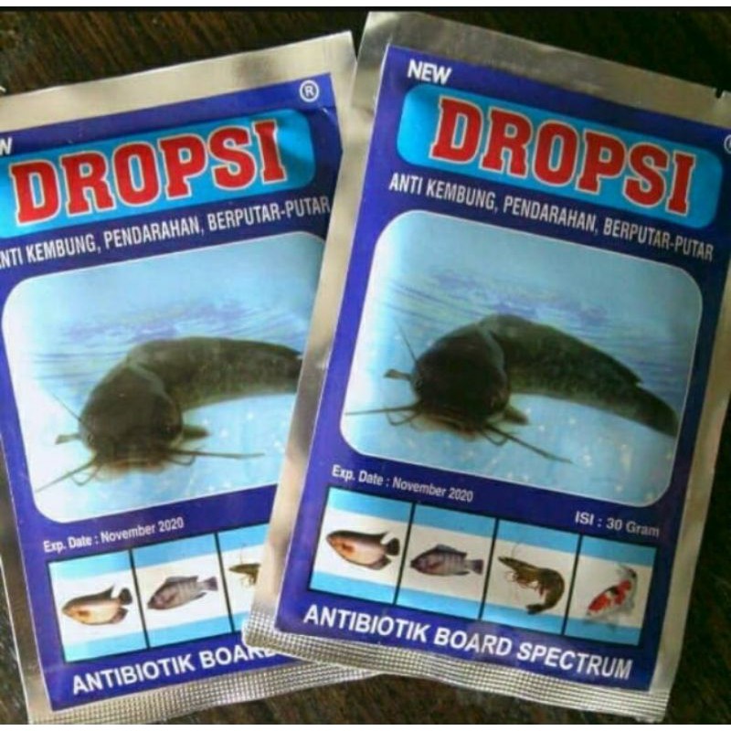 DROPSI, Obat Ikan Sakit Dropsy dan Sisik Nanas