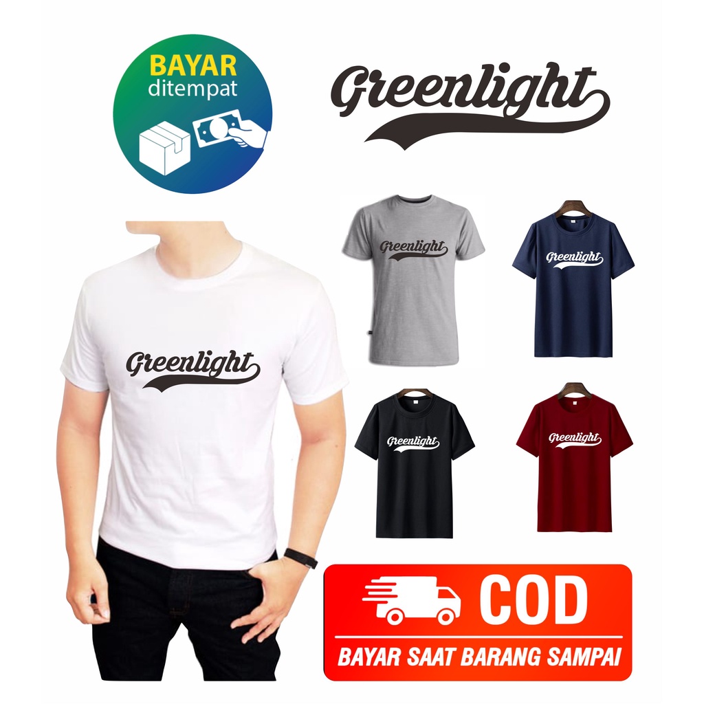 Kaos Oblong Kaos Expresi Greenlight Kaos Kekinian Termurah Atasan Kaos tshirt