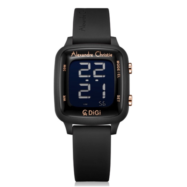 Alexandre Christie Ac 9369 Jam Wanita Digital Original Garansi Resmi 1 Tahun