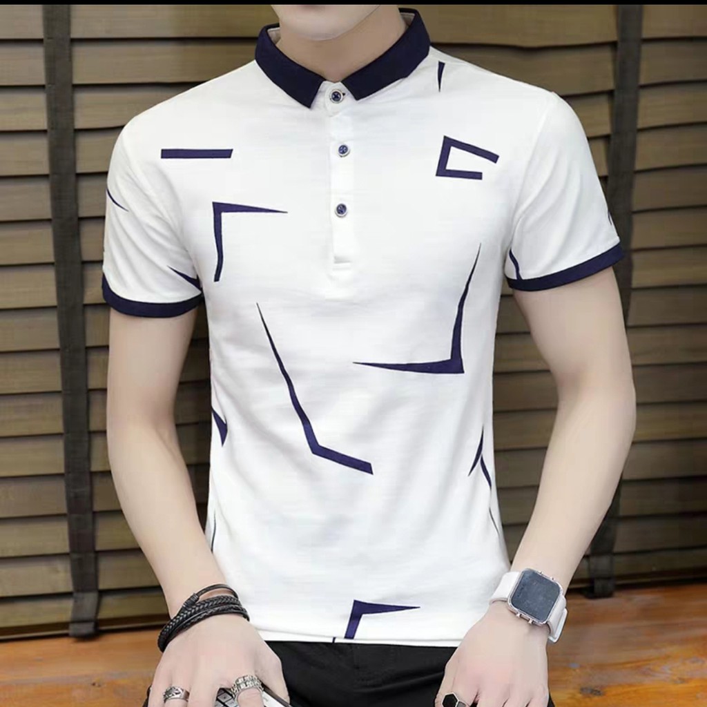 Amspro Baju wangki pria baju pria kaos polo pria Kriss