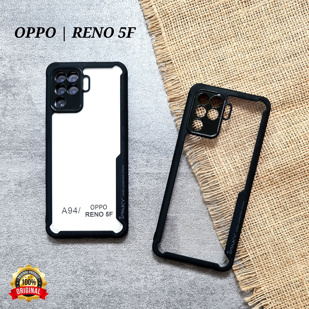 OPPO A91 RENO 3 RENO 4F F17 PRO A94 RENO 5F - IPAKY Soft Case Bumper Transparent Clear